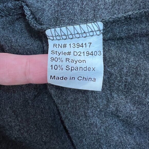 Piko 1988 Tunic Top Womens Large Gray Drop Shoulder Long‎ Sleeve Oversized Flowy - Picture 9 of 10